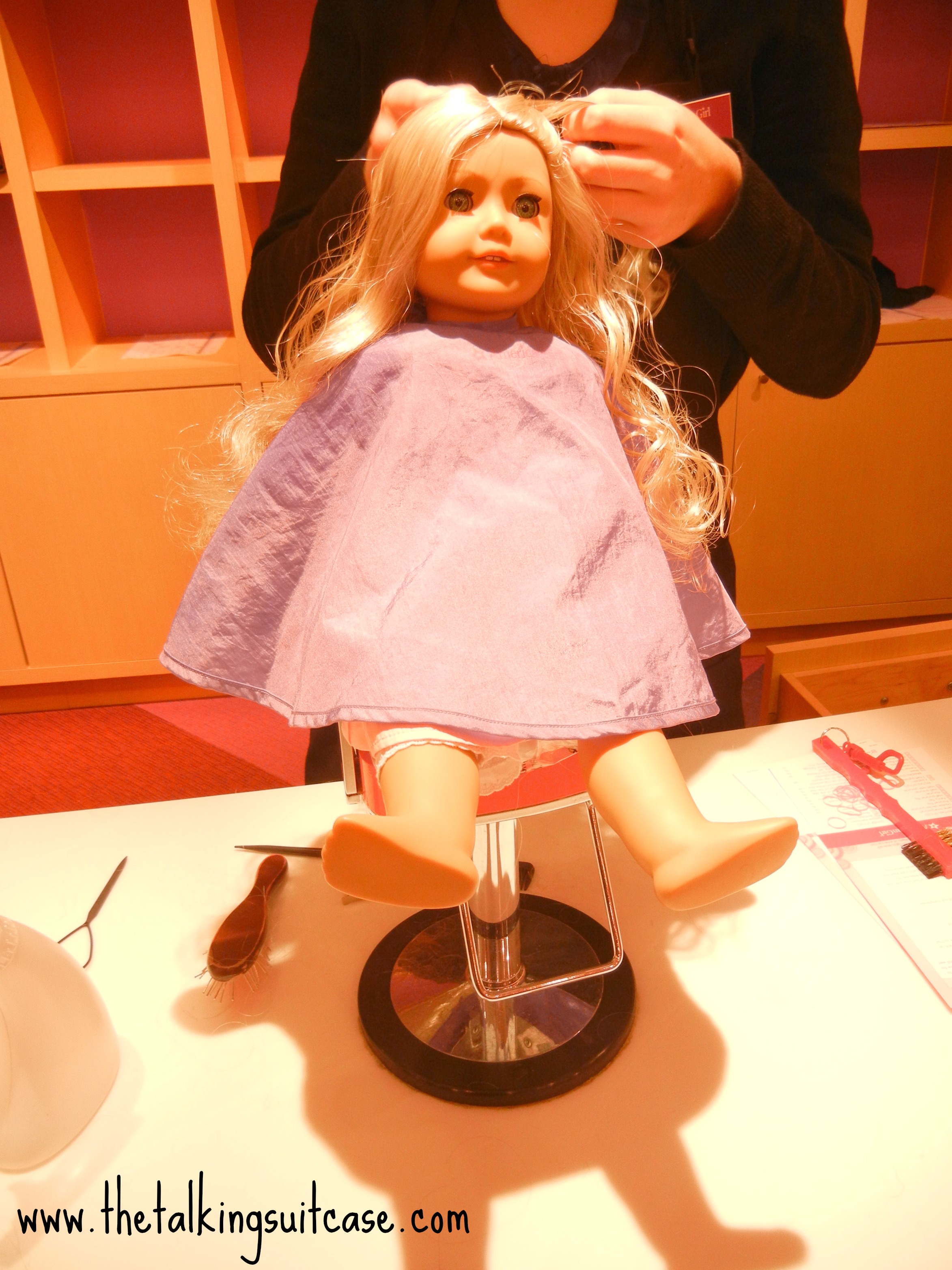 american girl doll store salon