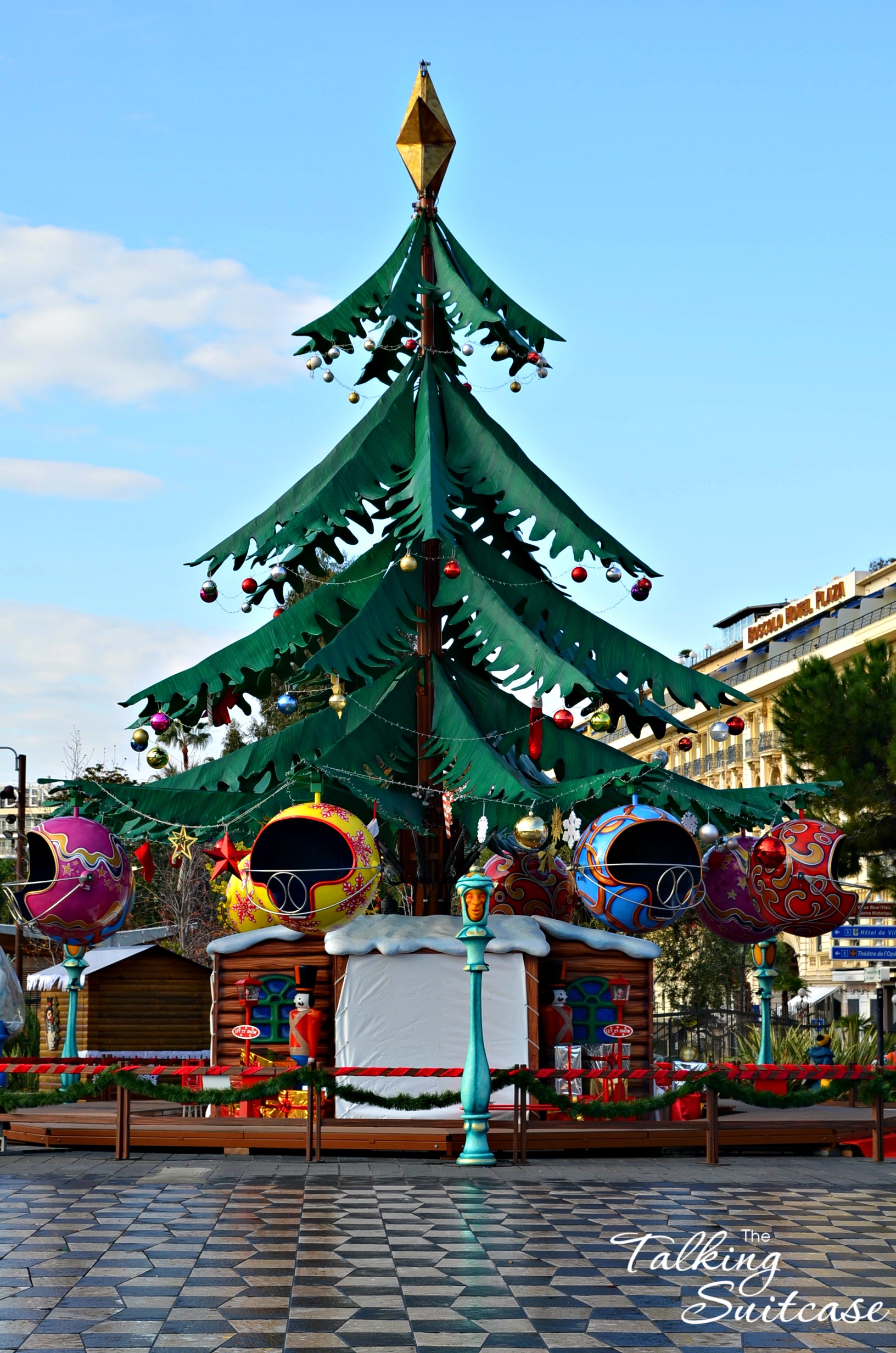 VILLAGE DE NOËL SCENE STAND MARCHE