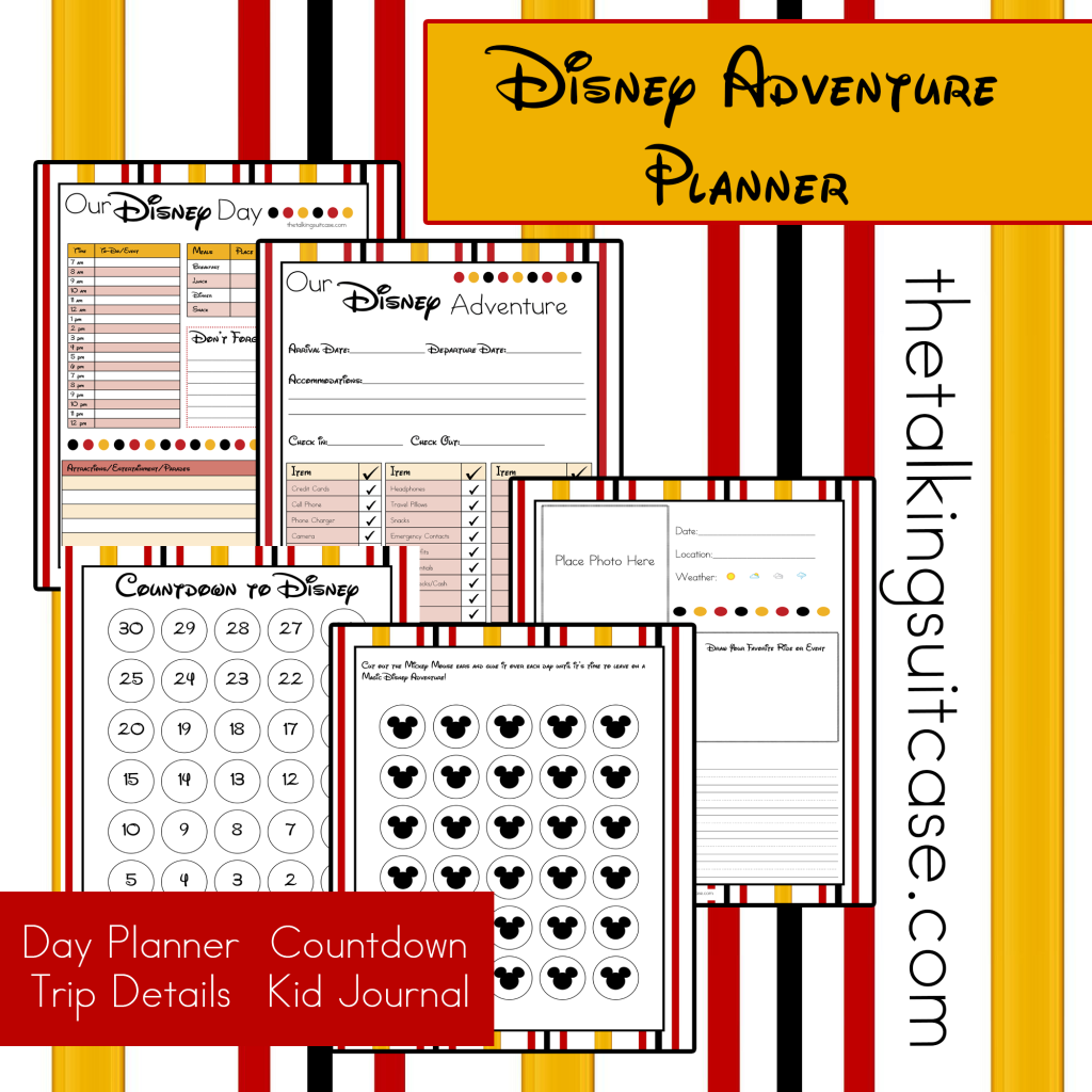 Free Printable Disney Vacation Planner Printable Templates