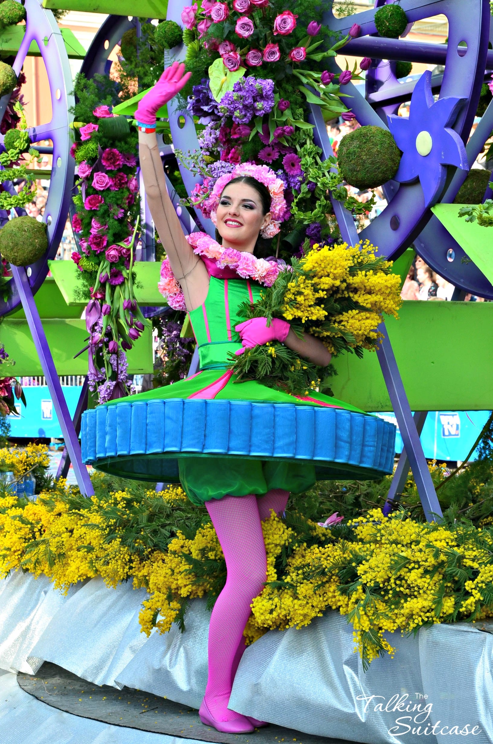 Flowers and costumes at Carnaval de Nice - The Talking Suitcase