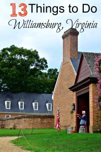 Things to do in Williamsburg Virginia